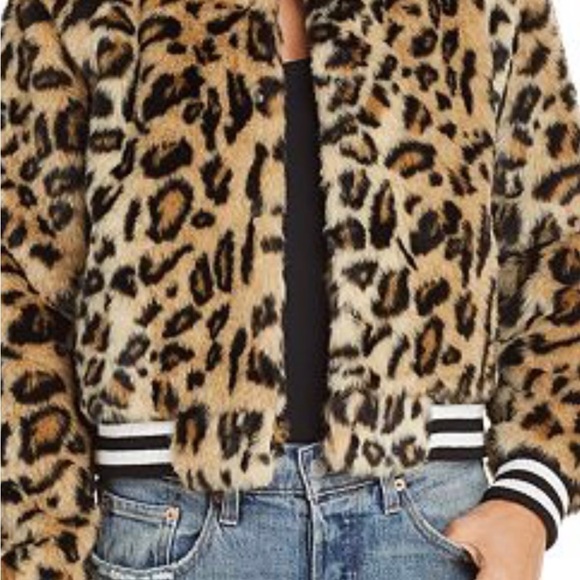 Jack by BB Dakota leopard print bomber jack XS - Picture 4 of 6